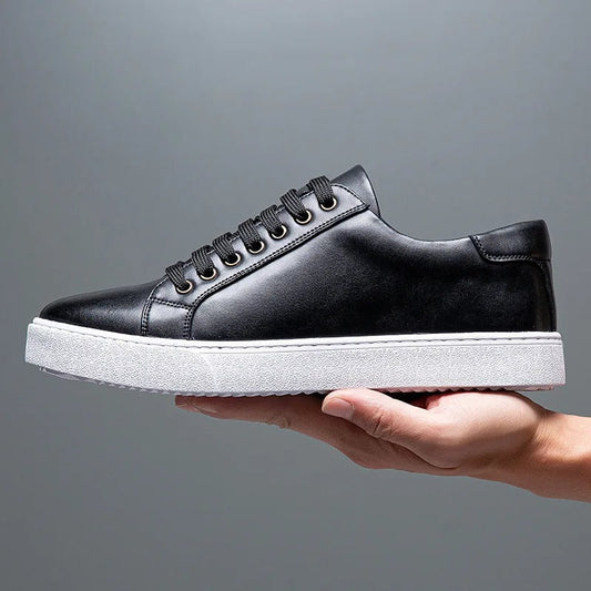 Baskets Homme Cuir Véritable Élégantes - PanierRoyale