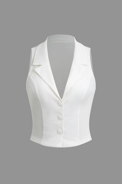 Robe Deux Pièces Élégante avec Gilet et Jupe Plissée