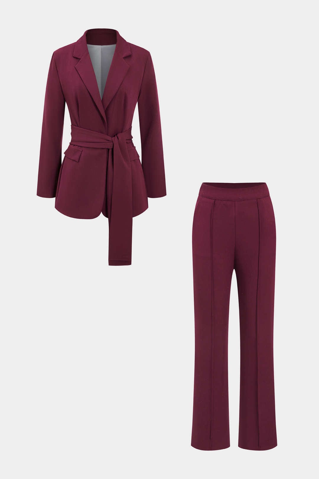 Costume Femme Élégant 2 Pièces Blazer et Pantalon