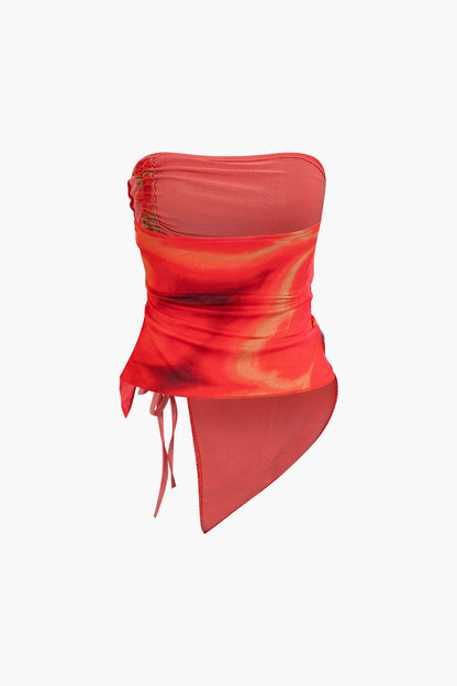 Maillot de Bain Bandeau Zweiteiler avec Minirock Séxy