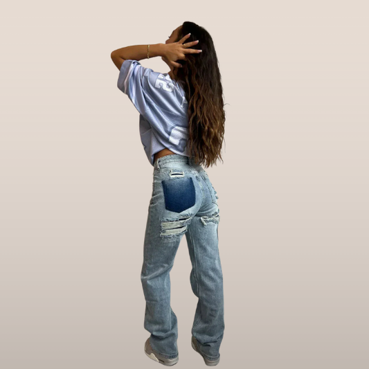 Blouson femme décontracté bleu clair - PanierRoyale