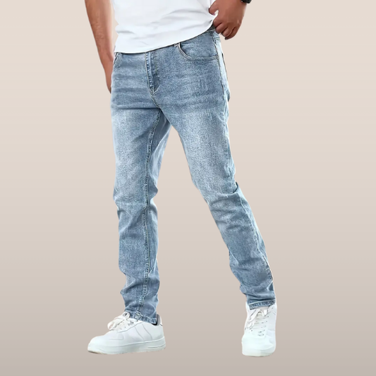 Jean Détente Homme Noir Comfortable - PanierRoyale