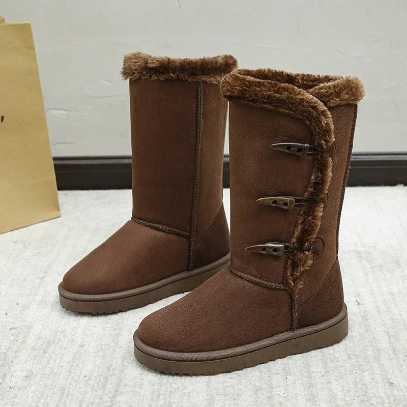 Bottes Femme Hiver Doublure Polaire Chaude et Confortable
