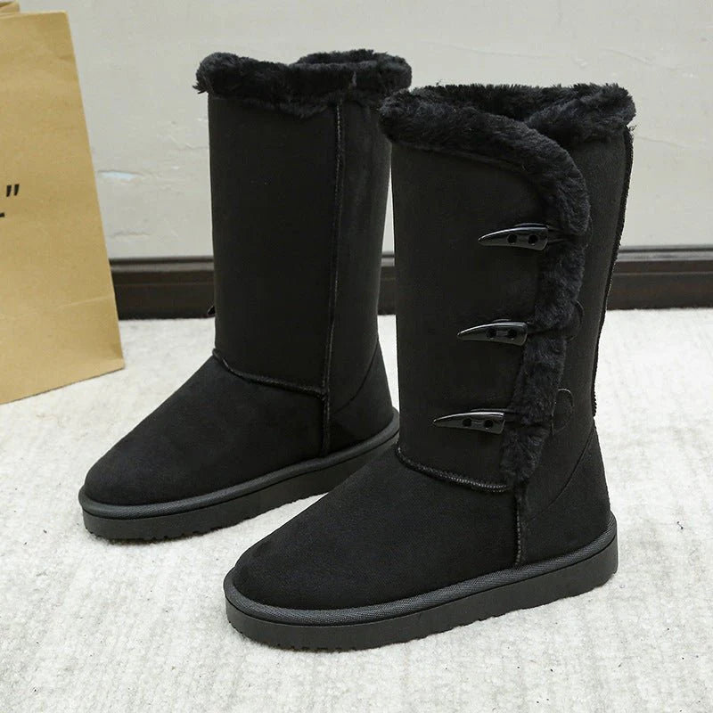 Bottes Femme Hiver Doublure Polaire Chaude et Confortable