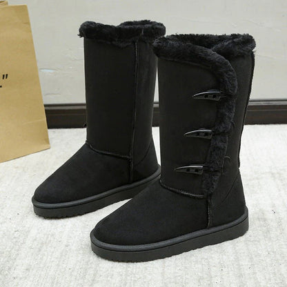 Bottes Femme Hiver Doublure Polaire Chaude et Confortable