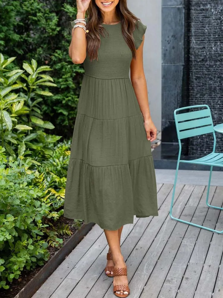 Variant image for Eliza™ – Robe Longue Femme Élégante en Tissu Léger pour Été Confortable-5