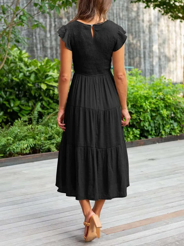 Eliza™ – Robe Longue Femme Élégante en Tissu Léger pour Été Confortable-6