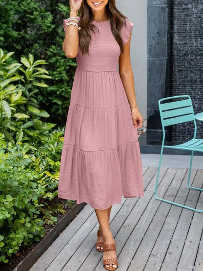 Eliza™ – Robe Longue Femme Élégante en Tissu Léger pour Été Confortable-3