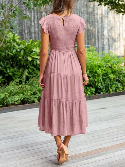 Eliza™ – Robe Longue Femme Élégante en Tissu Léger pour Été Confortable-4