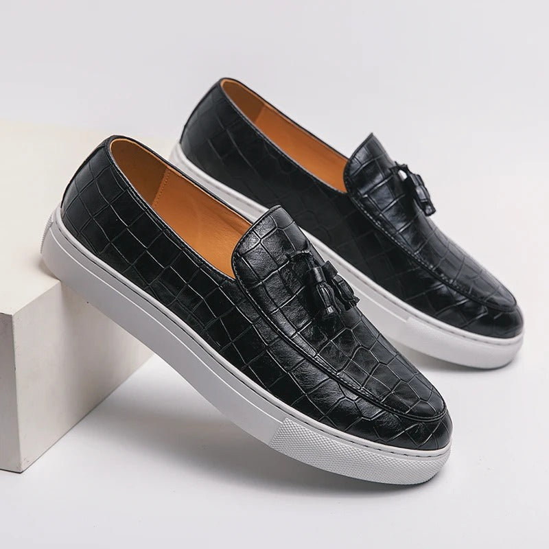 Mocassin Homme Chic en Cuir Synthétique Confortable