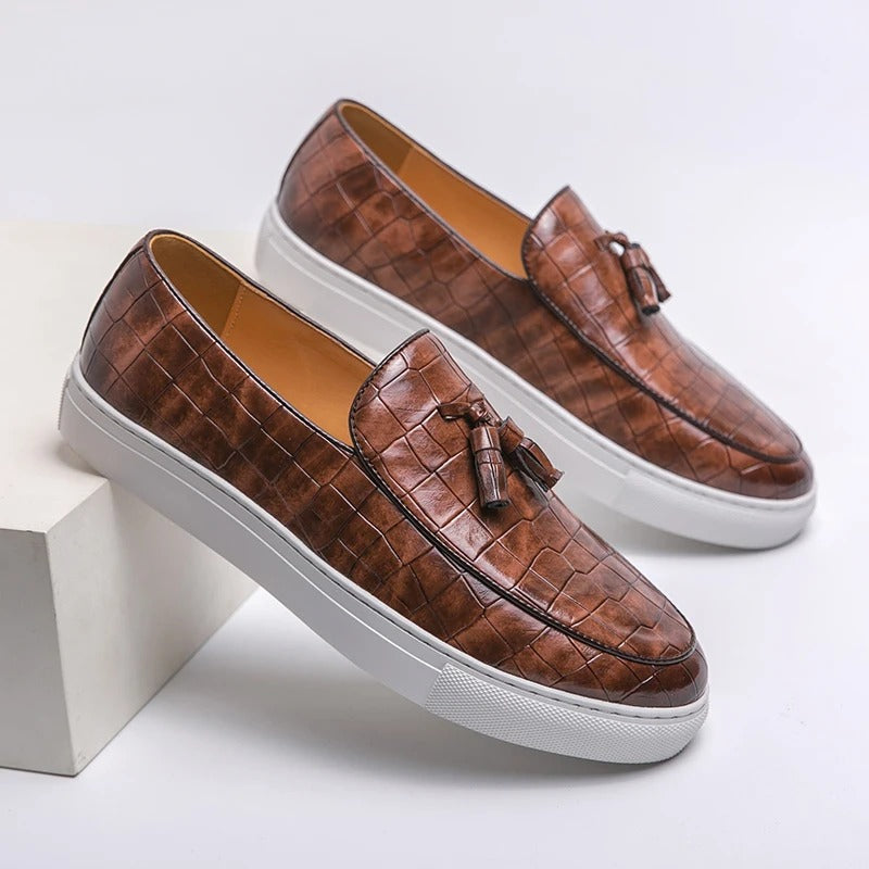 Mocassin Homme Chic en Cuir Synthétique Confortable - PanierRoyale