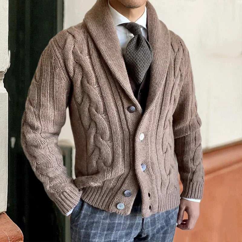 Cardigan Homme Tricoté Doux pour Automne - PanierRoyale