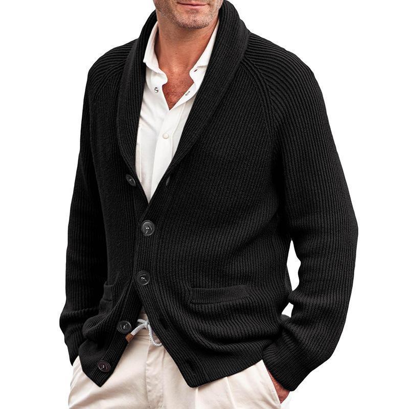 Cardigan Homme Hiver Douillet avec Poche