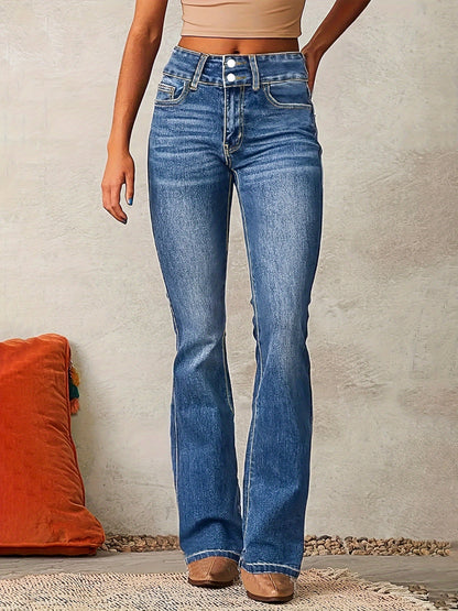 Jean Femme Haut de Gamme Couleur Unie Élégant - BerlinGlamour