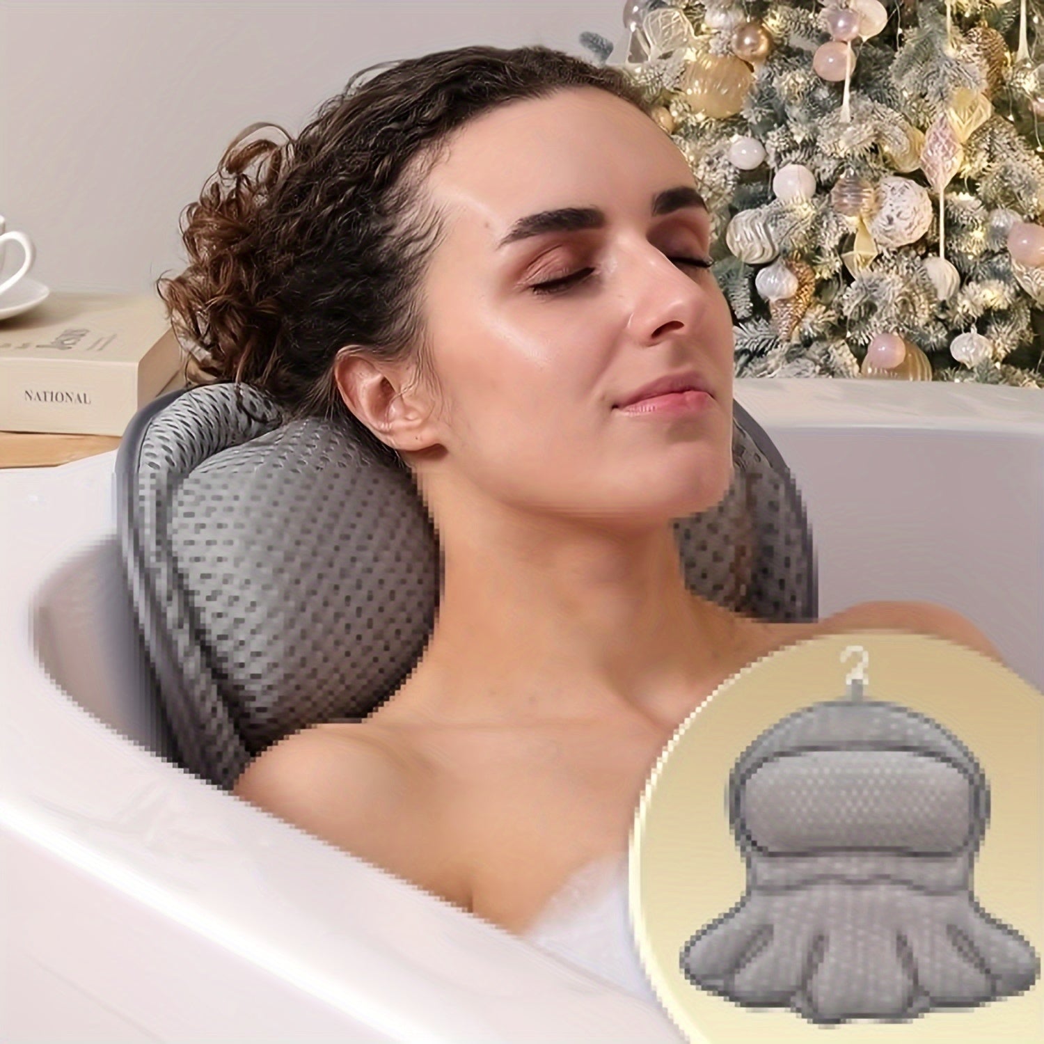 Oreiller de Baignoire Confortable et Ergonomique pour Adultes - PanierRoyale