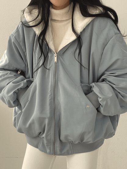 Veste douillette réversible avec poches