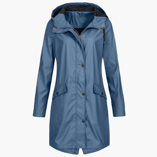 Manteau Imperméable Femme à Capuche Longue - BerlinGlamour