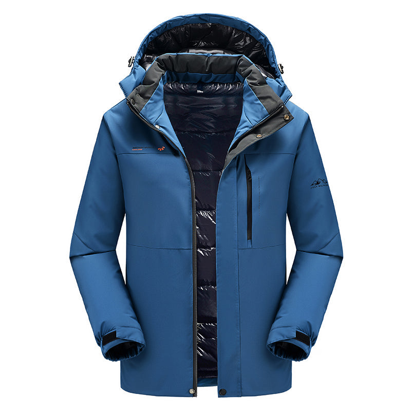 Veste D'hiver Homme Capuche Amovible et Imperméable - PanierRoyale