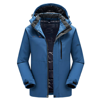 Veste D'hiver Homme Capuche Amovible et Imperméable - PanierRoyale