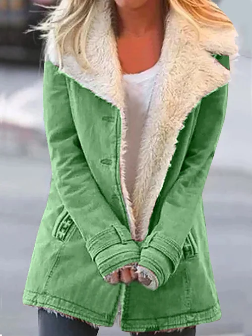 Manteau Femme Hiver Vert Émeraude à Capuchon - PanierRoyale
