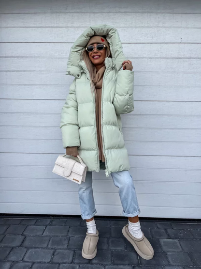 Manteau Femme Hiver Chaud et Confortable avec Capuche