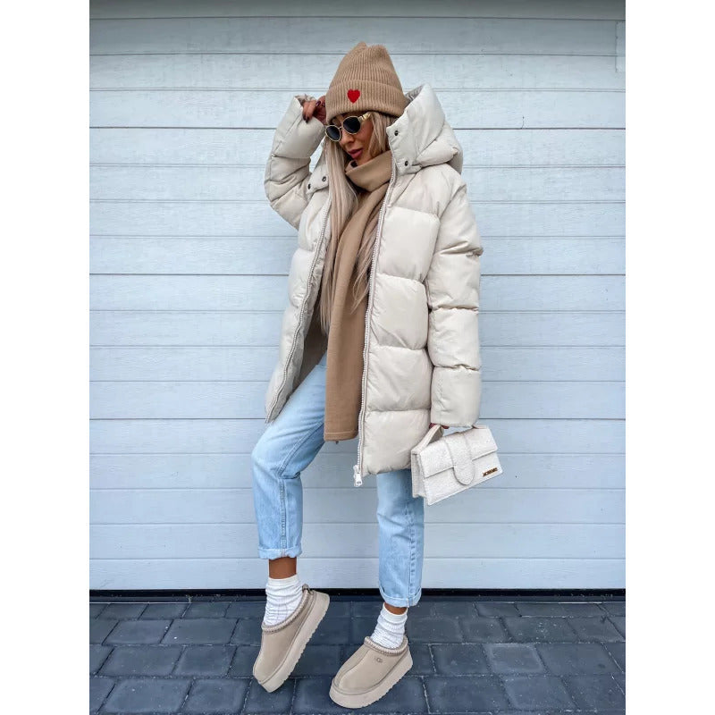 Manteau Femme Hiver Chaud et Confortable avec Capuche - PanierRoyale
