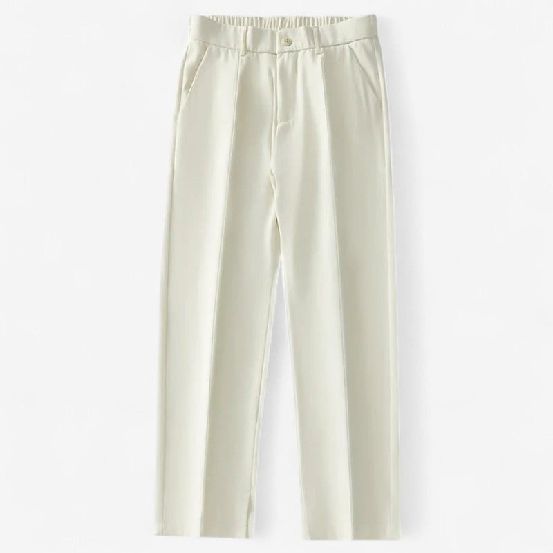 Pantalon Décontracté à Taille Élastique avec Poches