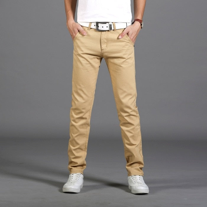 Pantalon Homme Chino Élégant pour Bureau et Week-end