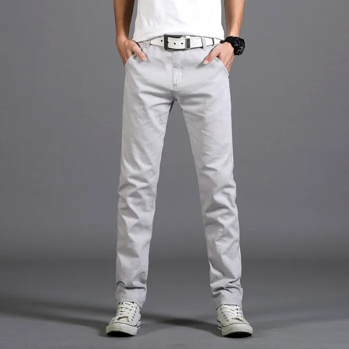 Pantalon Homme Chino Élégant pour Bureau et Week-end