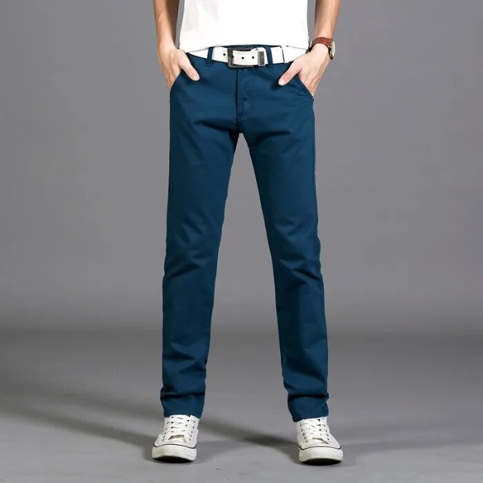 Pantalon Homme Chino Élégant pour Bureau et Week-end