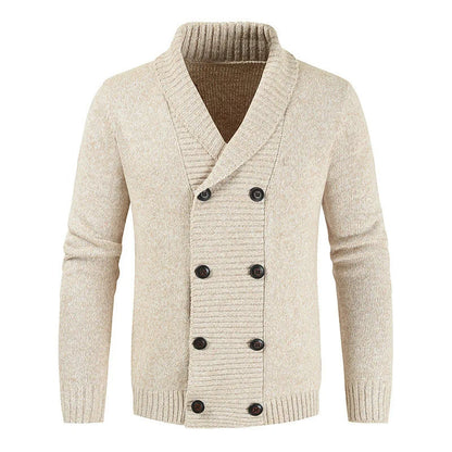 Cardigan Homme Manches Longues Double Fermeture