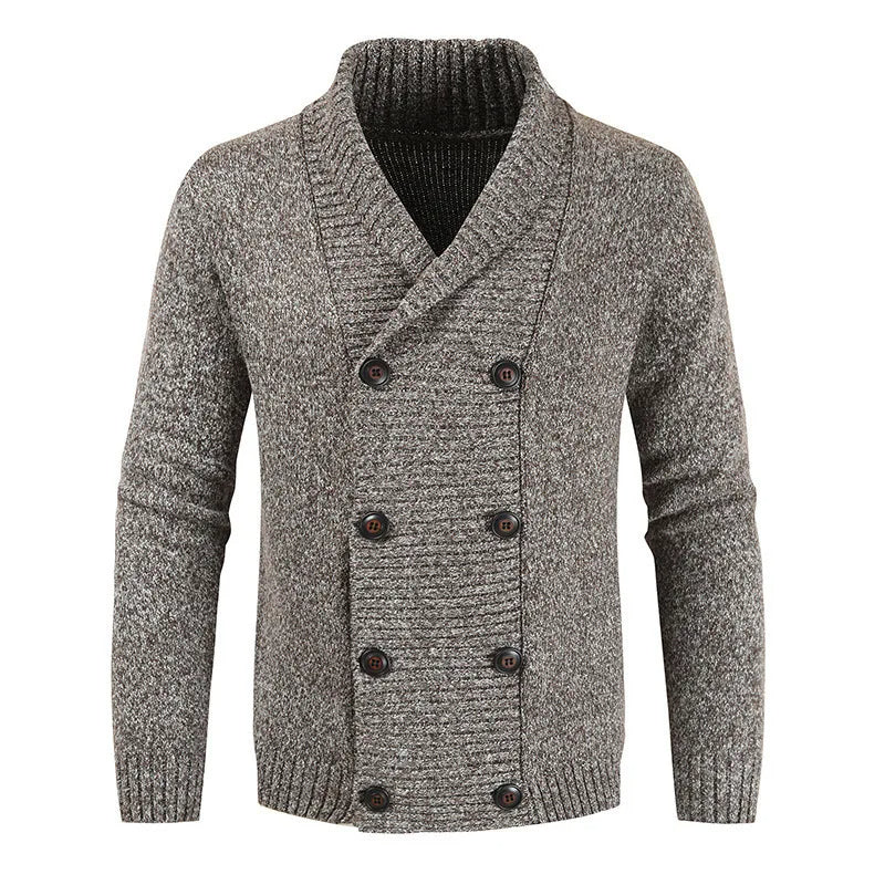Cardigan Homme Manches Longues Double Fermeture - PanierRoyale