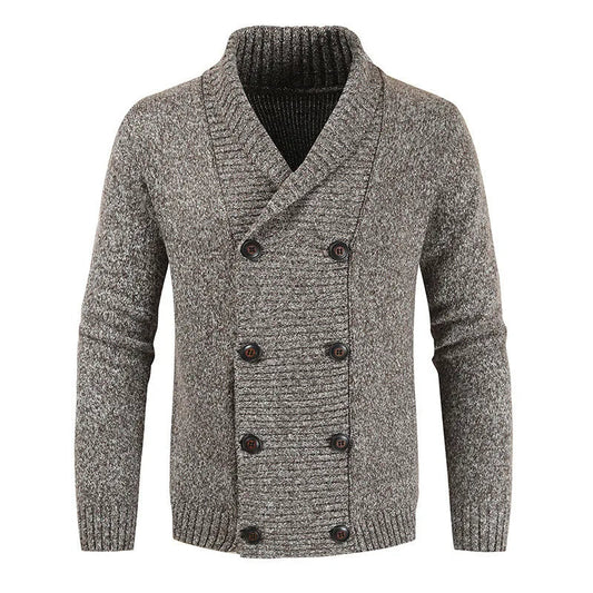 Cardigan Homme Manches Longues Double Fermeture - PanierRoyale