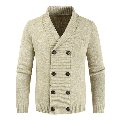 Cardigan Homme À Double Boutonnage | Manches Longues