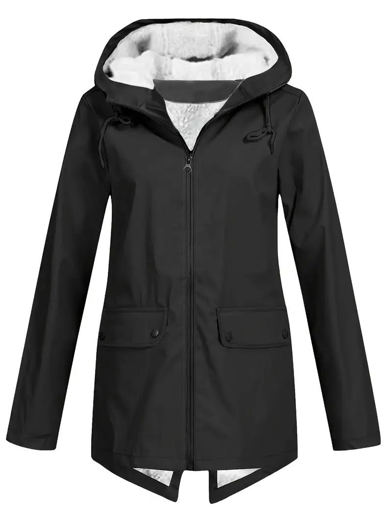 Veste Hiver Femme à Capuche Doublée et Chaude - PanierRoyale