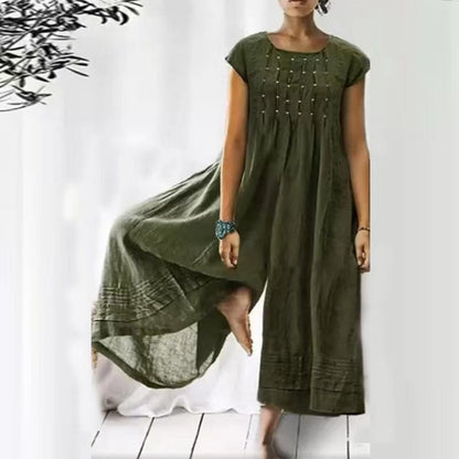 Combinaison Femme Élégante Jambes Larges Confortable et Chic