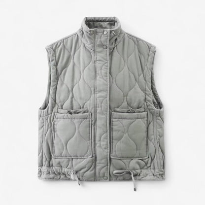Gilet sans manches doux et chaud avec poches avant - PanierRoyale