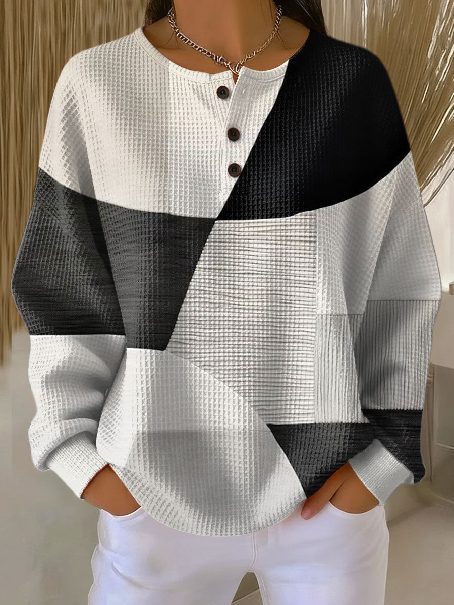 Pull Tricot Waffle Confort Coupe Ajustée