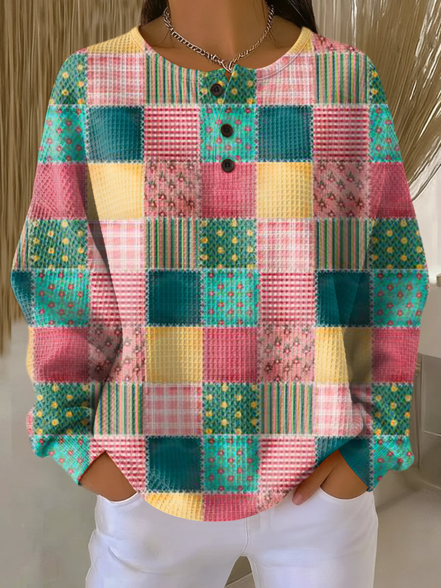 Pull Tricot Waffle Confort Coupe Ajustée