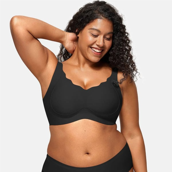 Soutien-gorge Femme Sans Armatures Bords Festonnés Confort Doux