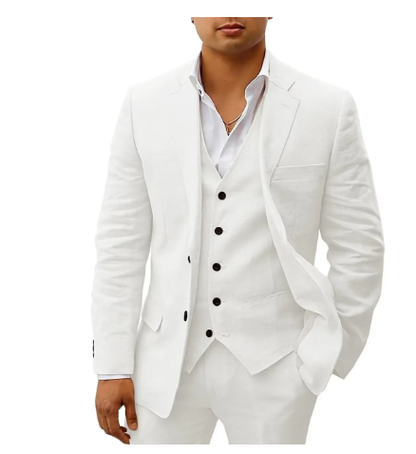 Costume Homme Mariage Été Slim Fit 3 Pièces