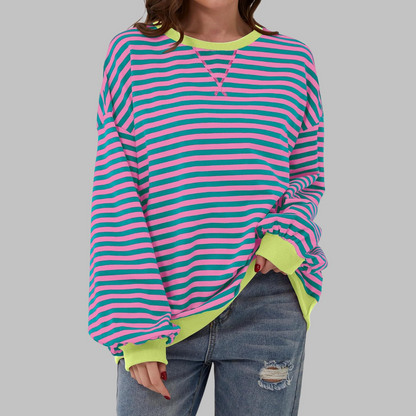Pull Femme Oversize Coton Confort Coupe Décontractée