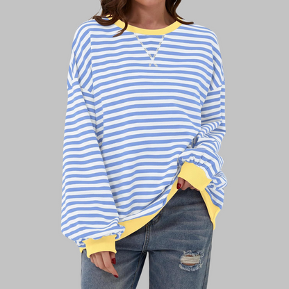 Pull Femme Oversize Coton Confort Coupe Décontractée
