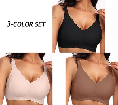 Soutien-gorge Femme Sans Armatures Bords Festonnés Confort Doux