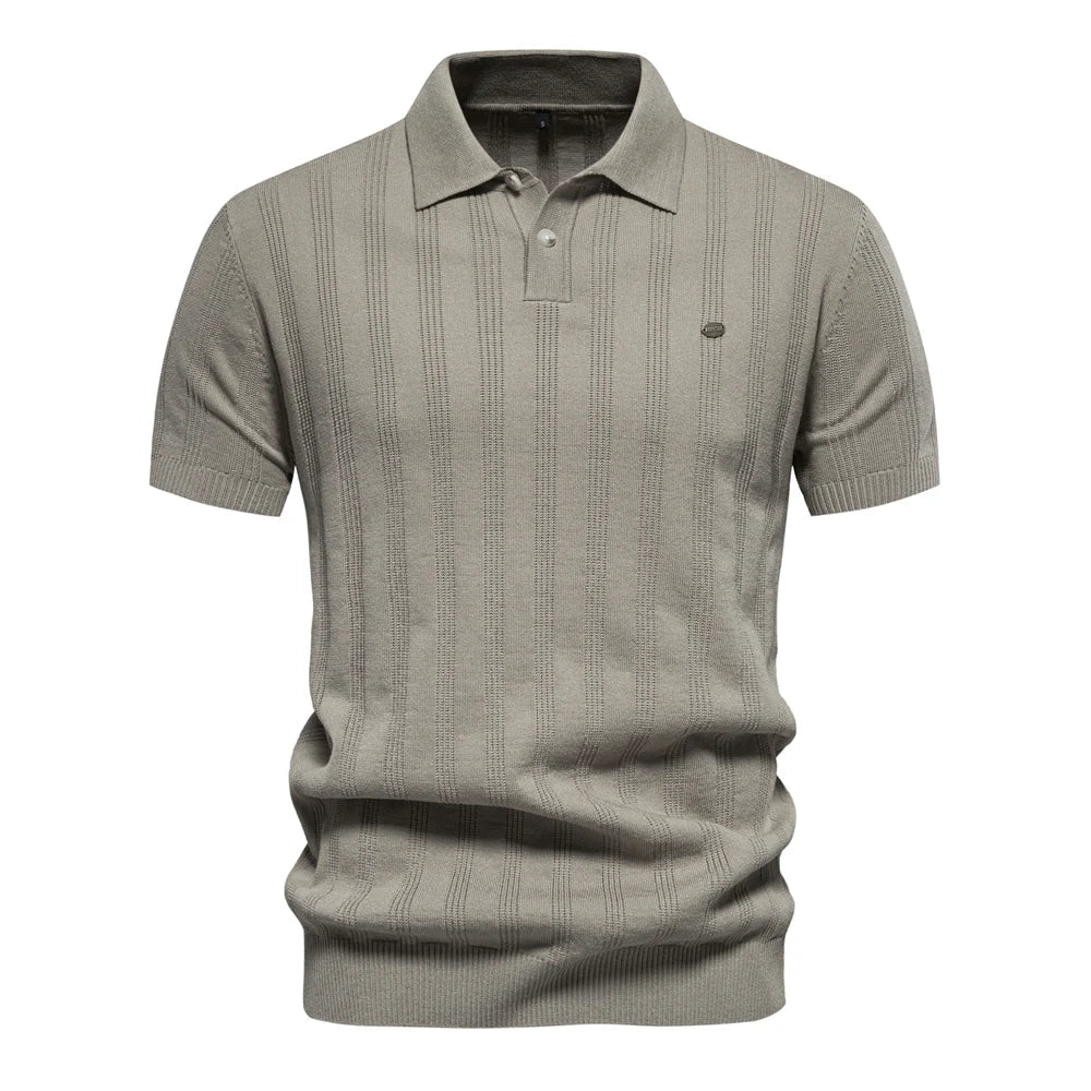 Chemise Polo Rayée Élégante pour Homme
