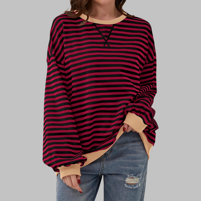 Pull Femme Oversize Coton Confort Coupe Décontractée