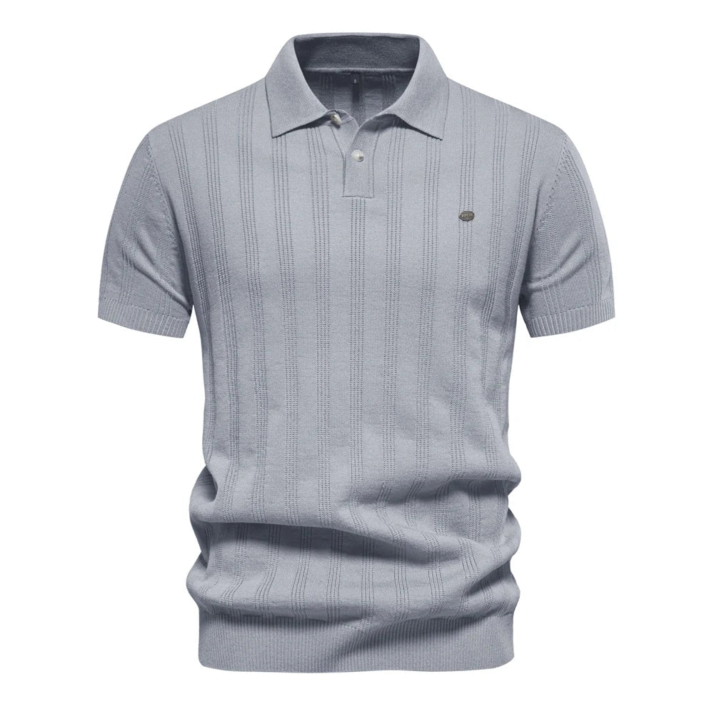Chemise Polo Rayée Élégante pour Homme