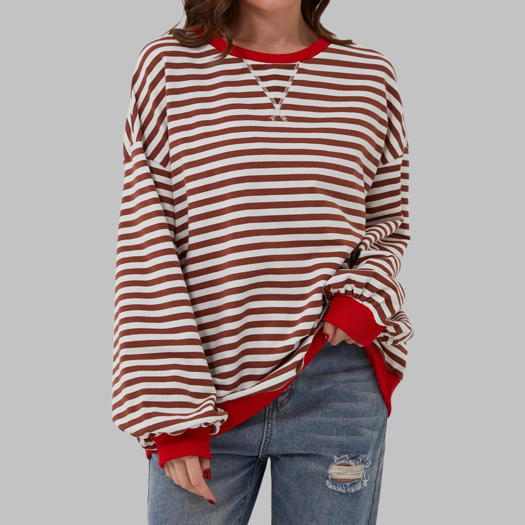 Pull Femme Oversize Coton Confort Coupe Décontractée