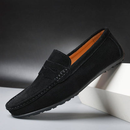 Mocassins Homme Cuir Noir Élégants