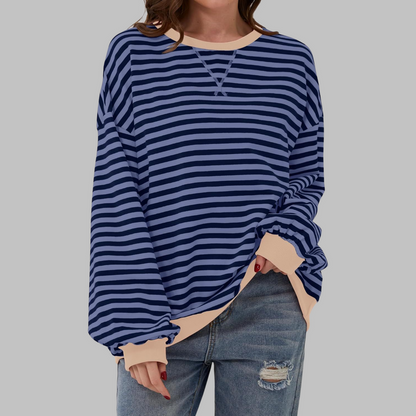 Pull Femme Oversize Coton Confort Coupe Décontractée